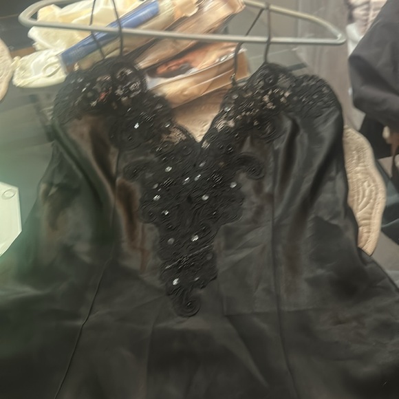 Etienne Vintage Black sexy sequins Nighty Med never worn - Picture 1 of 15
